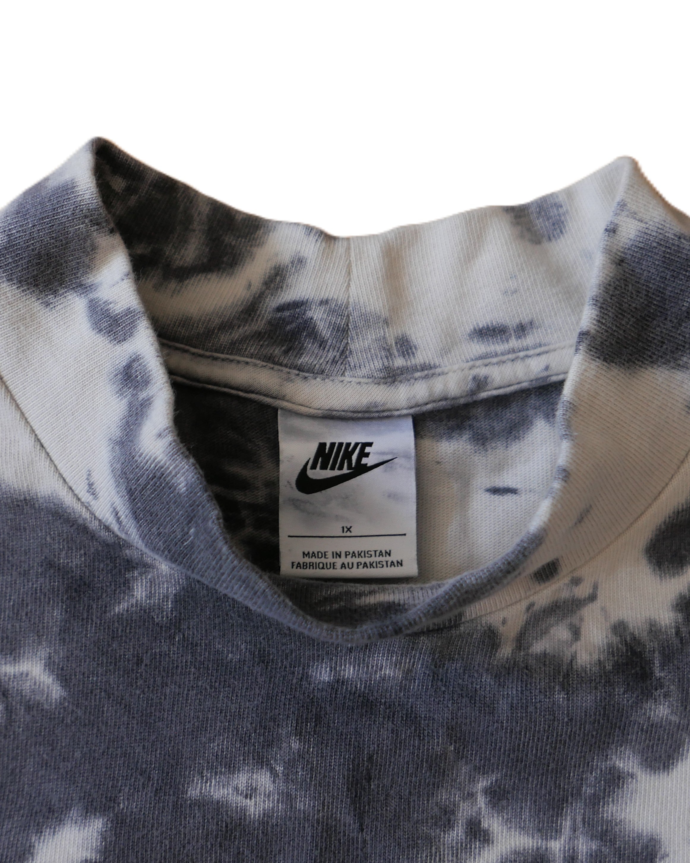 NIKE Tie-Dye Sleeveless T-Shirt - White/Gray