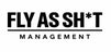 Black text 'FLY AS SH*T MANAGEMENT' on a white background
